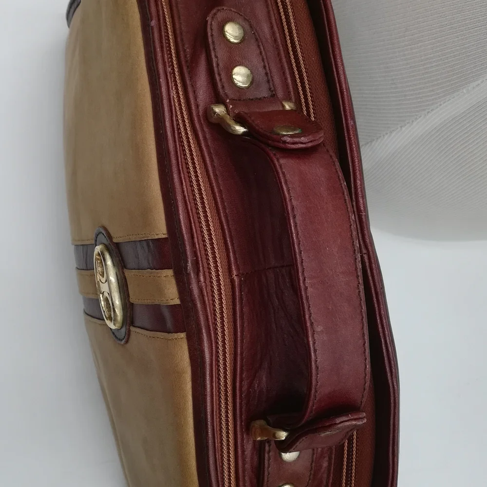Elegant Tan and Brown Men's Bag